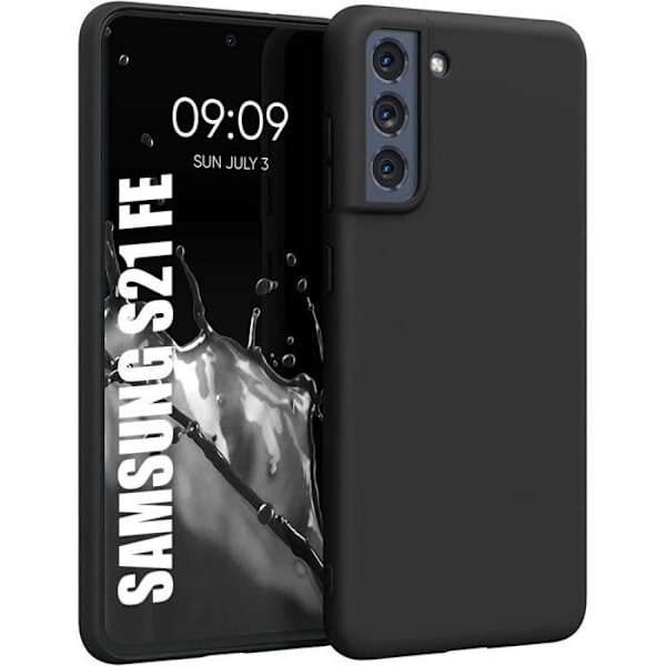 Booling Coque - För Samsung Galaxy S21 Fe - Silikonmjuk - Ultra Tunn - Stötabsorberande Svart
