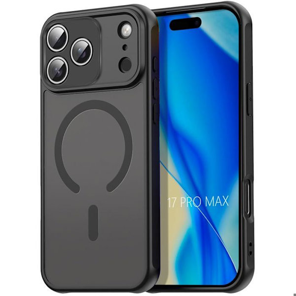 Booling Mobilskal - För Iphone 17 Pro Max - Stötabsorberande - Inbyggd Kamarafilm Svart