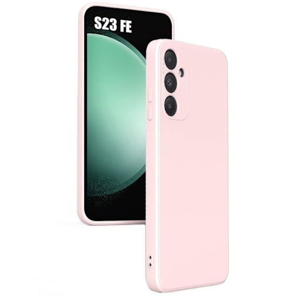Booling Coque - För Samsung Galaxy S23 Fe - Silikon - Stöttålig - Lätt - Ljus Rosa