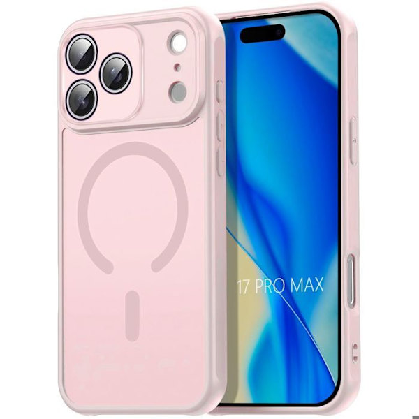 Booling Skyddsskal - För Iphone 17 Pro Max - Stötsäker - Kameraskydd Rosa