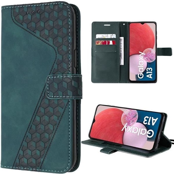 Booling Skyddsskal - Proshop - För Samsung Galaxy A04s/A13 5G - Nattgrön - Stötresistent - Kortfickor