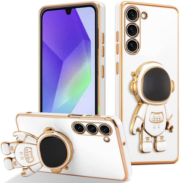 Booling Skyddsfodral - För Samsung Galaxy A26 5G - Stötabsorberande - Silikon - 3D Astronautstöd Vit