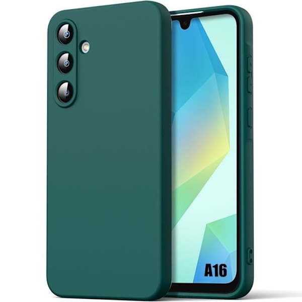 Booling Coque - För Samsung Galaxy A16 5G - Mjuk Silikon - Ultra Slim - Stötsäker - Nattgrön