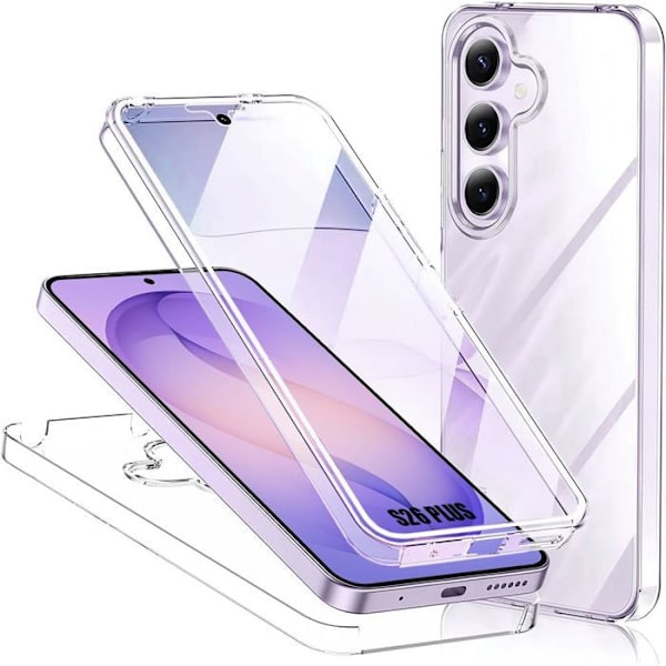 Booling Coque 360 - För Samsung Galaxy S26 Plus - Stöttålig Transparent Silikon + Pc