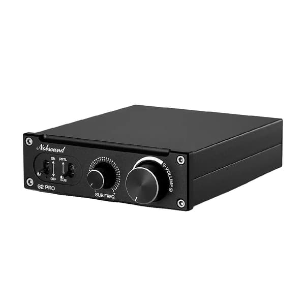 Subwoofer-forstærker, 300W maksimal effekt, justerbar frekvensrespons
