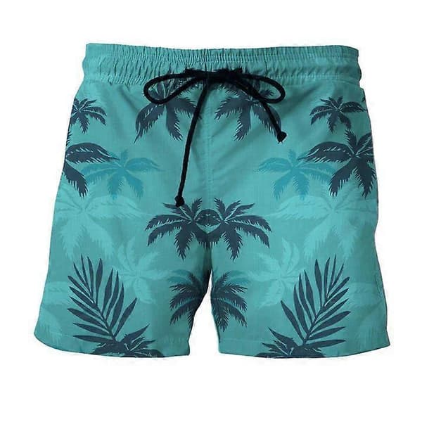 Sommer Tommy Vercetti Hawaii Palm Tree Beach Kortermet Skjorte Topp Shorts for Menn