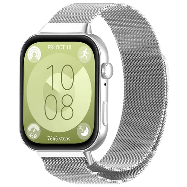 Armbånd til Huawei Watch Fit 4/fit 4 Pro/fit 3 Milanese klokkereim (sølv)