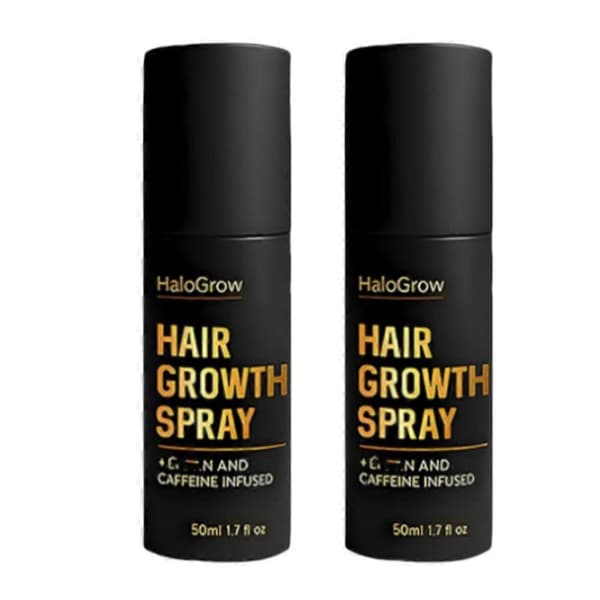 HaloGrow Hårvekstspray, Fremmer Tykkere og Fyldigere Hår – Alle Hårtyper med Naturlige Ingredienser, Redusert Hårtap, Fuktighet og Silkemyk