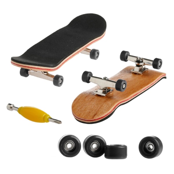 Northix Finger Skateboard Black