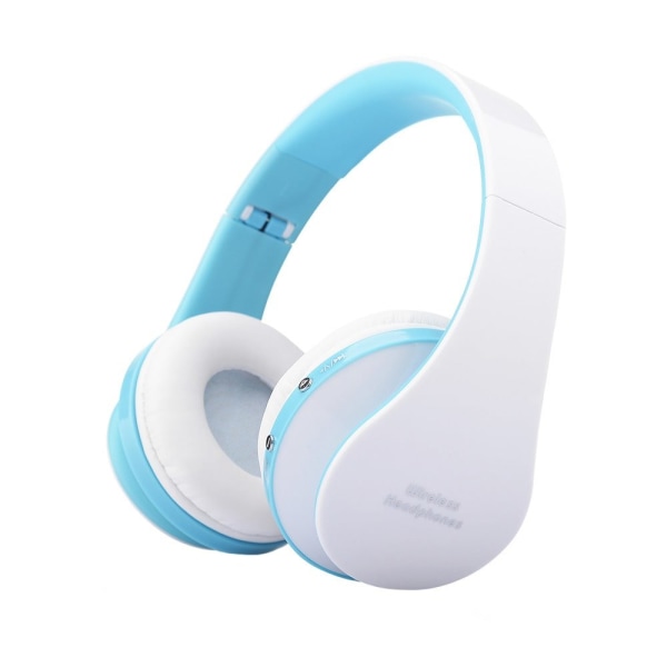 Northix Trådløse Høretelefoner Med Mikrofon Og Aux Kabel - Blå Blue