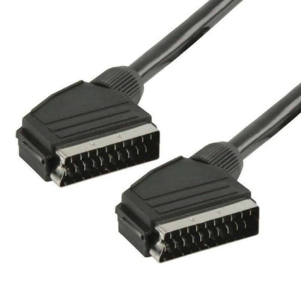 Northix Scart-kabel, 0.75 M Black
