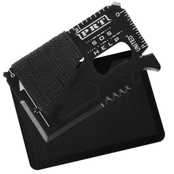 Northix Multiværktøj Med Etui - Kreditkort Black