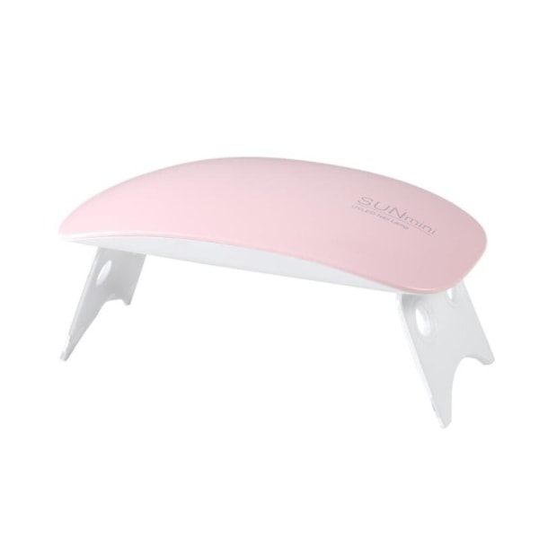 Northix Mini Uv Led-lampe Til Negle, Lyserød Pink