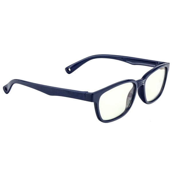 Northix Anti Blue Light-briller Til Børn, Rund - Mørkeblå Dark One Size
