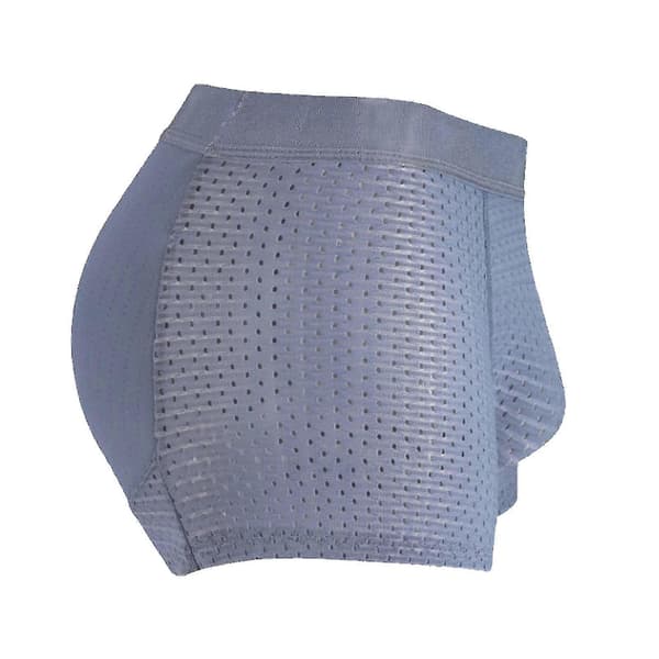 Nylon Ice Silk Pustende Herreundertøy, menn Hip Bottock Lifter Shape Truser Polstret Bokser Hofte Rumpe Løfte Undertøy