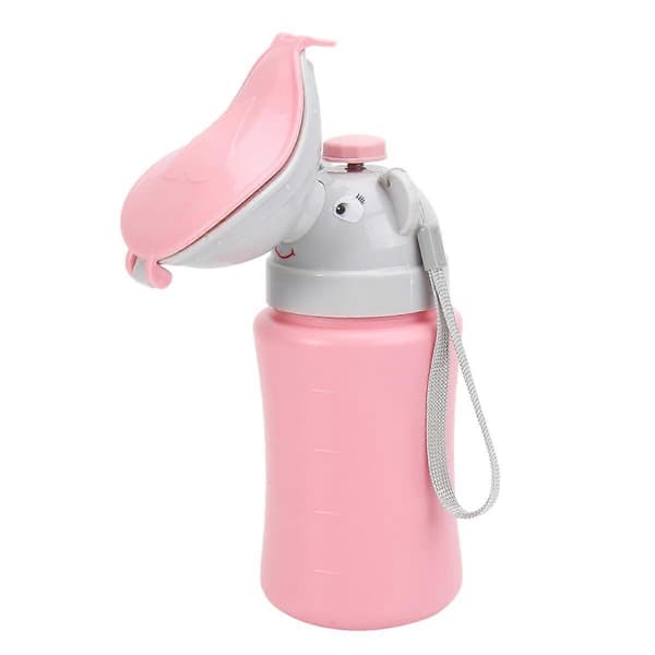 Bærbar Bil Urinal Børn Rejse Toilet Praktisk Børne Natpotte (Pink)