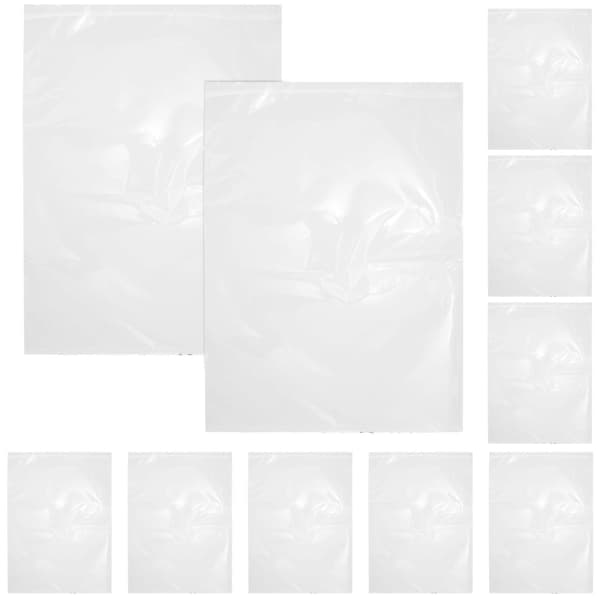 100 stk. 30 * 40 cm Klare Plastik Cellofanposer Grip Peel & Seal Stærk Pakning Selvklæbende Cellofanpose
