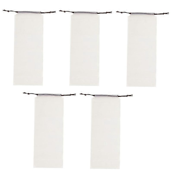 5 stk. Oppbevaringspose for paraply, støvtett snøredesign, gjennomsiktig, sammenleggbar paraplyholder for utendørs bruk