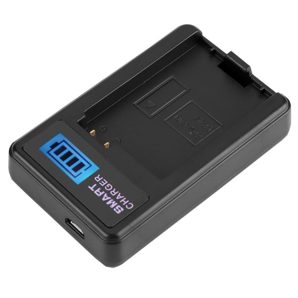 Lp-e8 Camera Battery Lpe8 + Lcd Single Charger For Canon Eos
