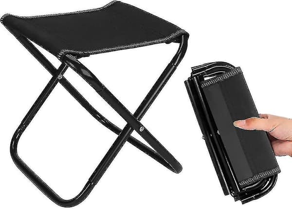 Camping Foldbar Stol Udendørs Foldbar Stol, Udendørs Lille Bærbar Camping Foldbar Stol, Velegnet Til Camping, Fiskeri, Picnic, Rejser Og Vandreture