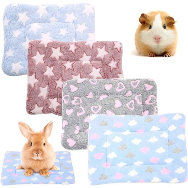 4 stykker hamster marsvin varme sengematter myke plysj hamster pad matter Små dyr Vinter søvn marsvin ekorn pinnsvin mus