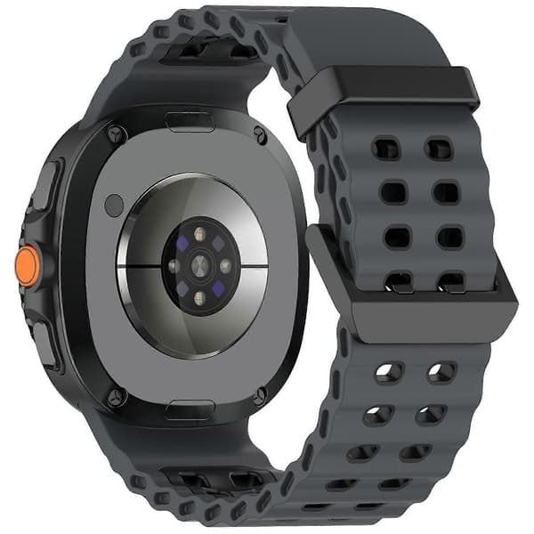 Silikone Rem til Samsung Galaxy Watch8 44mm 40mm Watch8 Classic 46mm Dobbeltfarvet Udskiftningsur S [DB]