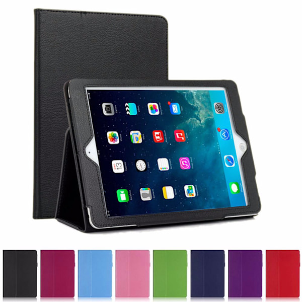 1SWEDEN Ensfarvet Enkelt Cover Til Ipad Air, Air 2, 5, 6 - Lilla 1/2 9,7 Gen 5/6