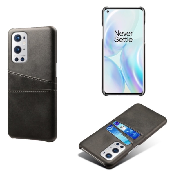 1SWEDEN Kortholder Oneplus 9 Pro Shell Mobil Skal Hul Til Oplader Hovedtelefoner - Black 5g