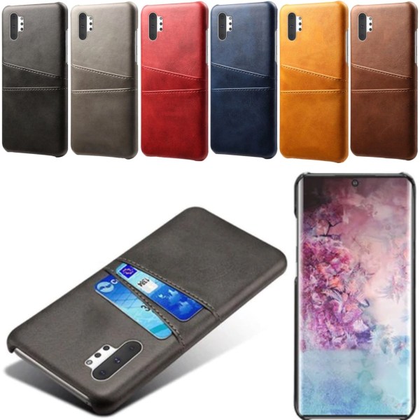 1SWEDEN Samsung Note 10 Plus Etui Mobil Cover Udskæring Til Oplader Hovedtelefoner - Black Galaxy Note10+