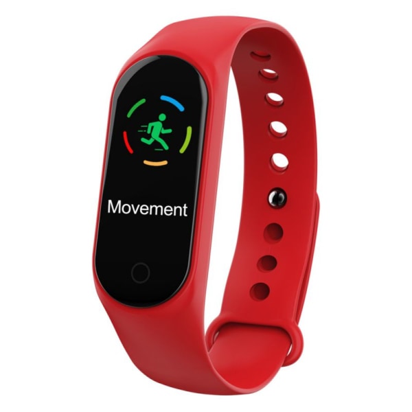 Fitness Tracker Smart Wristband For Bluetooth Ip67 Waterproof Red
