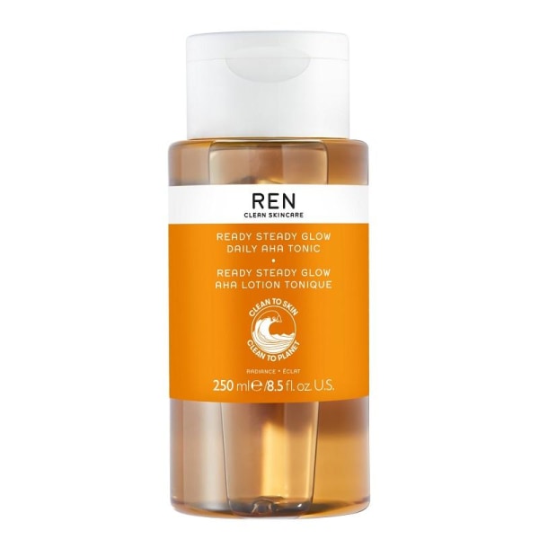 REN Ren Radiance Skincare Ready Steady Glow Daily Aha Tonic 250ml Transparent