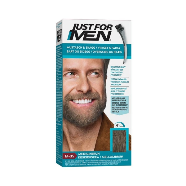 Just for men For Men Moustache & Beard - Medium Brown M35