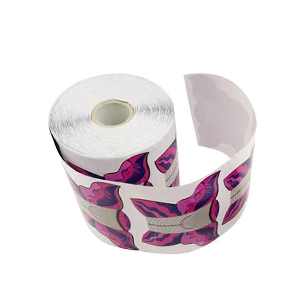 100 stk. Negleforme Formet Neglekunst Guide Form Mærkat Akryl UV Gel Tip Forlængelse Gylden Neglepapirholder Negleværktøj[D]
