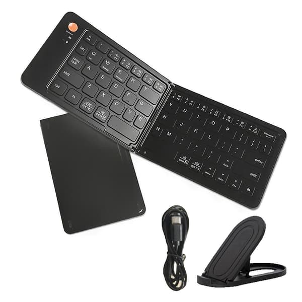 Mini Bluetooth-tastatur Bærbar Foldbar Trådløs Tastatur for IOS/Android/Windows Tablet Mobiltelefon Tastatur