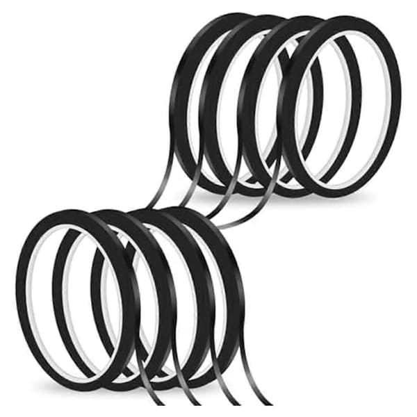 10 ruller 3mm*66m Whiteboard Tape Tynd Tape til Dry Erase Board Selv-diagram Gitter Tape Linjer Pinstripe