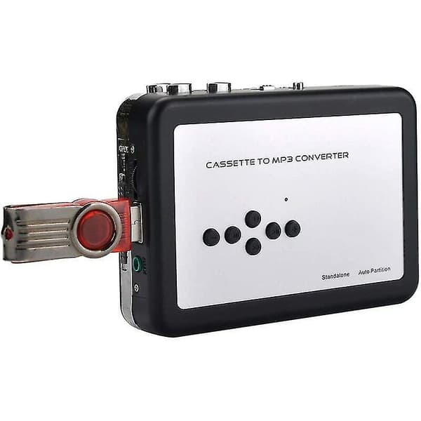 Kasettiensoitin ja nauhuri digitaaliseksi MP3-muuntimeksi, USB-kasetin tallennus, suora tallennus USB:lle