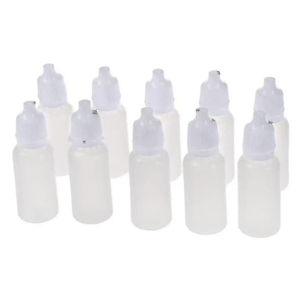 10 kpl muovipullo tippapullo 15ml