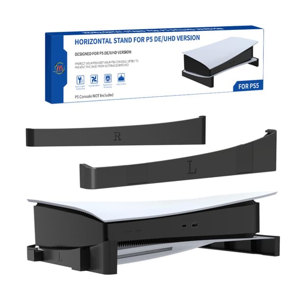 Til PS5 Konsolholder PS5 Horisontal Beslag Stand PS5 Base Stand til Playstation 5 Disk & Digital Editions Tilbehør