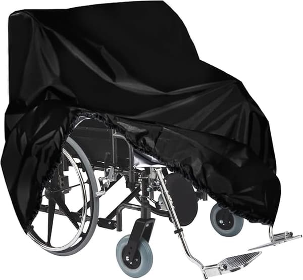 Rullestoltrekk (100cm * 75cm * 100cm), beskyttelse for lagring av elektriske scootere, vanntett rullestoltrekk med elastisk tau i bunnen