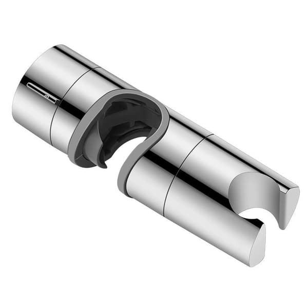 Dusjhodeholder 18-19MM, Justerbar Dusjhodeholder Brakett Erstatning Dusj Riser Rail Polert Krom