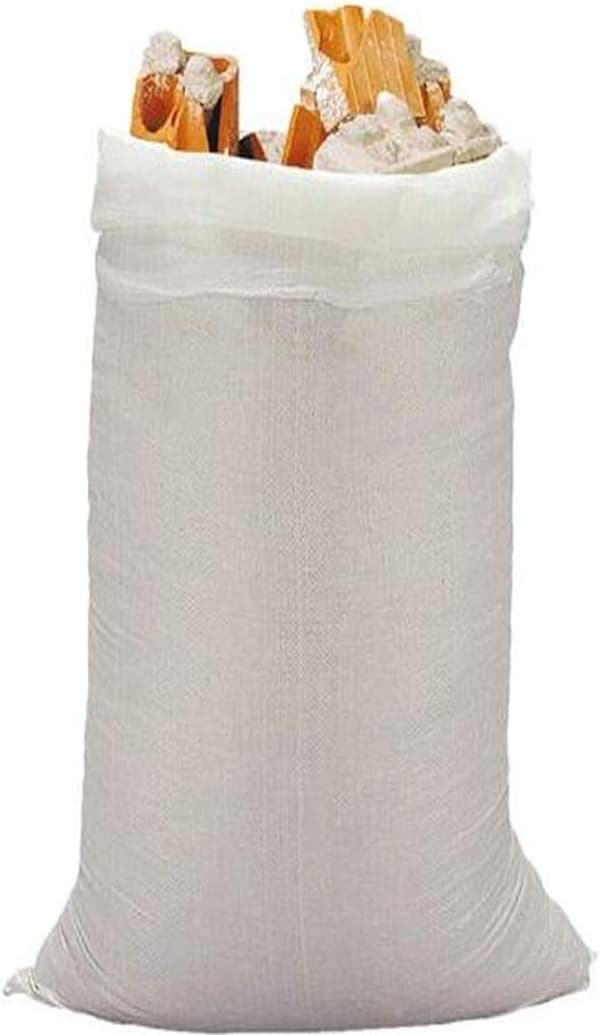Lot af 10 poser med raffia-affald • Forbedret og modstandsdygtig opsamlingspose • Mere end 25 kg • Stor 80 x 50 cm