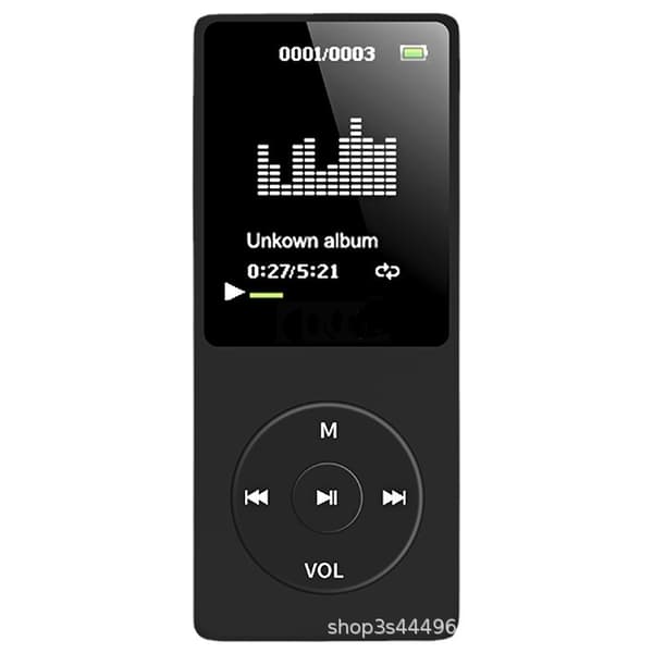 16 GB Mp3 Classic Ultra-Lang Batterilevetid op til 70 timers musikafspilning med 1,8 tommer skærm, lille sports-MP3-afspiller til børn/voksne (hukomme