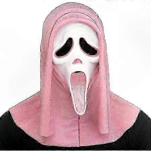 Ghost Face Verinen Bling-naamio Halloween-asuun, Pelottava Kauhu Cosplay-asuste aikuisille ja lapsille