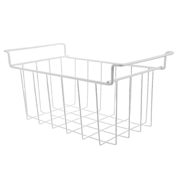 Stabelbare metaltrådsfrysekurve med åbent design til køkkenopbevaring, kummefryserkurv 42x22x20cm, 1 pakke