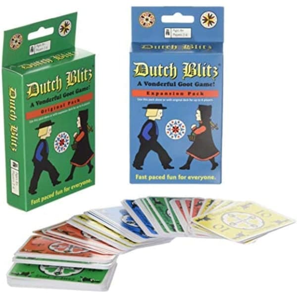 Engelsk versjon av Dutch Blitz: Original og utvidelsespakke - Familiespill, interaktive utfordringer for barn og foreldre, spill for vennetreff