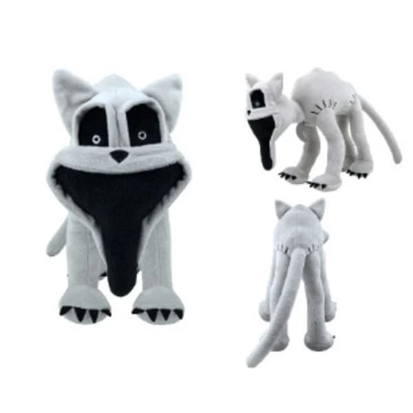 Ny Monster Hoppy Hopscotch Plys Catnap Plys Smilende Kryb Plys Fyldt Pude Dukkelegetøj Mutant grå kat