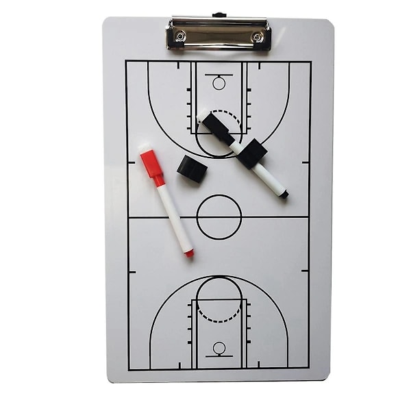 Coach Board Torktavle for Coaching Dobbeltsidig Design Strategi Tavle Whiteboard for Basketball