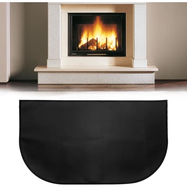Brandsikker pejsmåtte 80 x 50 cm, brandsikker måtte, holdbar brandbeskyttelsesmåtte, flerlags brandsikker måtte, brandsikker måtte foran pejs