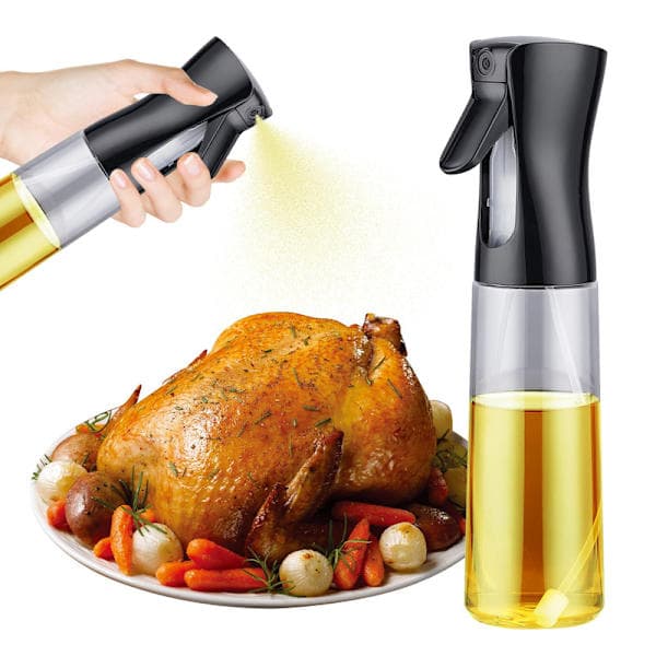 Oliespray, 200 ml madoliespray BPA-fri, olivenoliespray til airfryer, salater, griller
