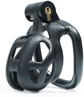 Hane lettvekts 3D V2 Cobra Resin Kyskhetsbur Låseanordning 4 Ring Belte